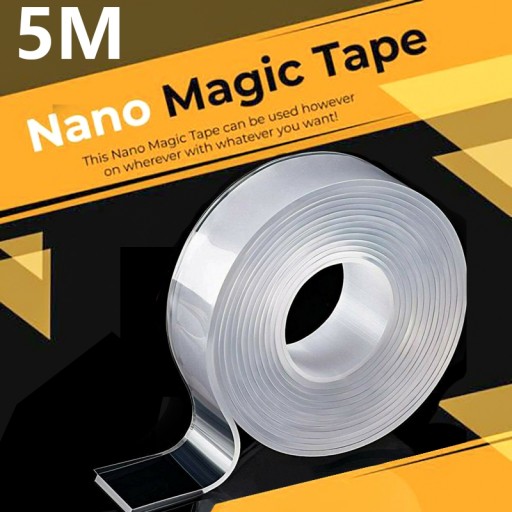 5M Grip Tape Double-sided Traceless Washable Adhesive Gel Nano Invisible