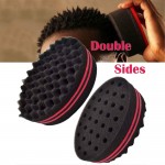 Wave Barber Hair Brush Sponge Double Sided for Dreads Afro Locs Twist Curl Coil