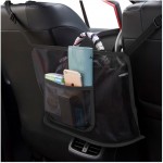 Car Red Net Pocket Handbag Holder/Organizer Seat Side Storage Pocket