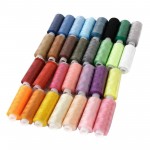 Sewing Thread Lot 30 Spools Mixed Colors DIY Polyester Cotton Hand Stitching