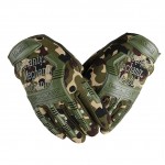 Tactical Full Finger Gloves Combat Military Police Motorbike ATV Hunting Hiking Riding Climbing Outdoor Sports Tactical Rubber Hard Knuckle Gloves For Men M L XL Black Green Camouflage 