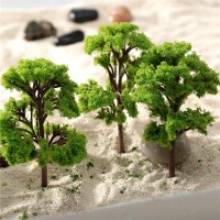 10 Pieces Model Trees 5.5cm Train Trees 2.15 inch Railroad Scenery Diorama Tree Architecture Trees for DIY Scenery Landscape