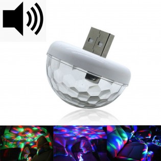 Car Atmosphere Light Sound Control Lamp Interior Ambient DJ Light RGBMusic Light