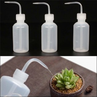 3pcs 250ml Succulent Plants Watering Bottle Alcohol Bottle Curved Mouth NonSpray