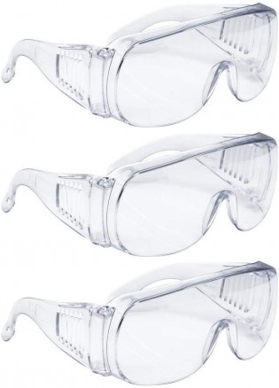 Anti-virus Medical Goggles Anti-fog Safety Glasses High Impact Wrap-around Lens