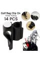 14PCS Golf Club Bag Clip On Putter Clamp Holder Putting Organizer Ball Marker