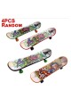 4PCS Finger Skateboard Fingerboard Skate Board Kids Table Deck Mini Plastic Toy
