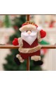 4PCS Christmas Santa Claus Plush Snowman Xmas Tree Hanging Party Ornament Decor