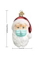 Christmas Santa Claus Hanging Pendant 9.5*5.5cm Santa Claus With Mask Pendant