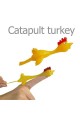 10PCS Sticky Flying Rubber Chicken Stretchy Finger Slingshot Funny Toys for Kids