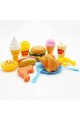 34pcs Kids Role Play Toy Children Pretend Toys Kitchen Pizza Food Cookies Egg