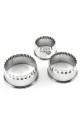 Stainless Steel Dumpling Cutter Wrapper Maker Done Scone Pastry Cookie 3pc 3size