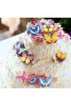 Cake Cupcake Toppers Decoration 35Pcs Mixed Butterfly Cake Toppers Decoration