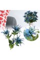 Artificial Flower Eryngium Thistles Bunch Simulation Plants 3-Fork Home Decor