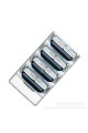 4 PCS 3-Layer Men's Razor Blades Refills Replacements For Mach 3 Turbo