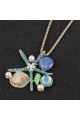 Women Necklace Decoration Enamel Crystal Shell Conch Starfish Pendant