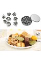 24Pcs Stainless Steel Mini Cookie Cutter Shape Baking Pastry Biscuit Mold