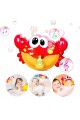 Bubble Machine baby bath toy Bubble Maker with music frog-shaped and crab-shaped optional
