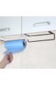 paper towel hanger under cabinet holder Tissue Hanger Organizer Rack for Kitchen Under Cabinet Over Door Stainless Steel