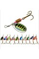10PCS Fishing Lures Spoon Trout Metal Spinner Baits Bass Tackle Crankbait Trout