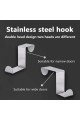 Over The Door Hooks Z Shaped Hanging Hooks 10 Pack S-shaped Rack Heavy Duty For Kitchen, Bathroom, Bedroom And Office